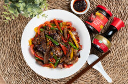 Stir-fried Beef with Chiu Chow Style Chilli Oil